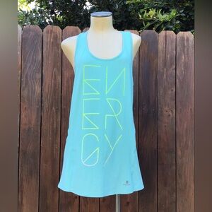 Doymos Aquamarine Tank Top with Neon Print Item #222